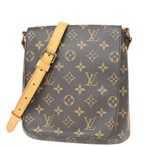 LOUIS VUITTON Musette Salsa Long Shoulder Bag Monogram Leather BN